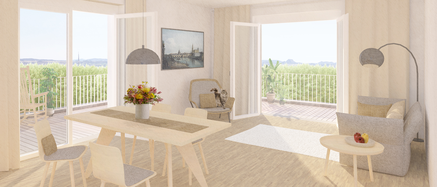 Innenperspektive der Augustus Residenz